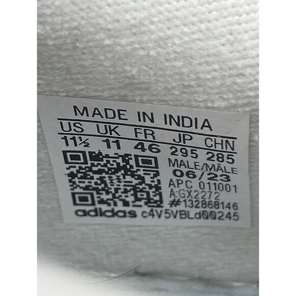 Adidas Mens White Sneakers Low-Top Size 11.5 Comfortable Casual Shoes Classic - Picture 6 of 9